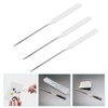 Beavorty 3pcs Makeup Palette Stick Stainless Steel Depotting Spatula for