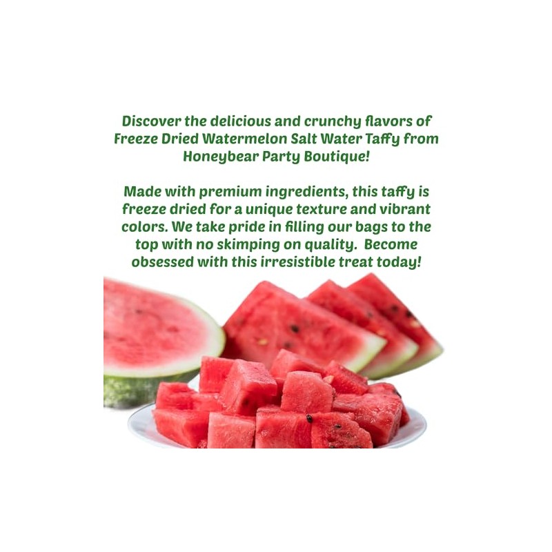 Freeze Dried Candy - Watermelon Taffy - Watermelon Salt Water