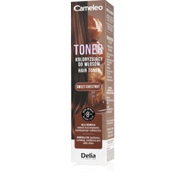 Cameleo - Toner Colorante per Capelli Castagna Dolce, Toner Lavabile Senza Ammoniaca, Ravviva il Colore e Dona Lucentezza, Con Olio di Marula e Acido Lattico, Fino a 8 Lavaggi, 100 ml