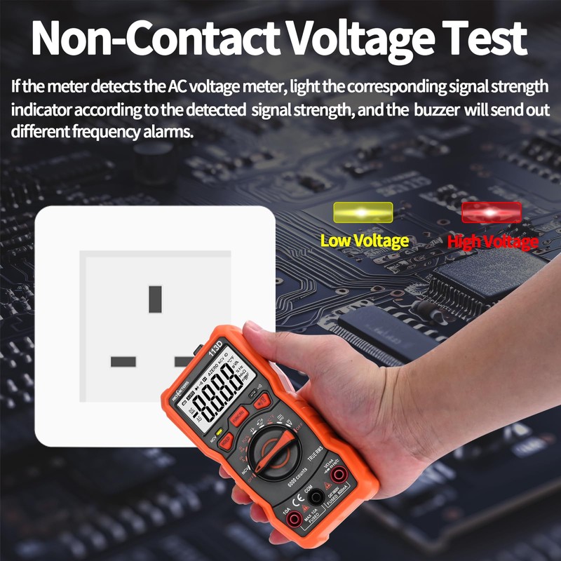 COVVY Digital Multimeter, 6000 Counts Multi Tester, Ohm Volt Amp