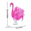 Pink Flamingo Christmas Tree Topper, Flamingo Tree Toppers with Fluffy