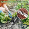 Weeding Rake, 7 Teeth Weed Rake, Garden Rakes Heavy Duty,