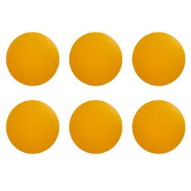 6 PCS Round Leather Coasters, 10cm Yellow Leather Coasters, Dual Sided Leather Coasters, Heat Resistant Table Protector