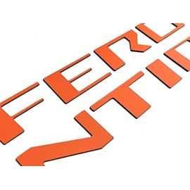 Front Grill Letters Compatible with Frontier 2022-Up ABS Plastic Inserts NOT Decals (Orange)