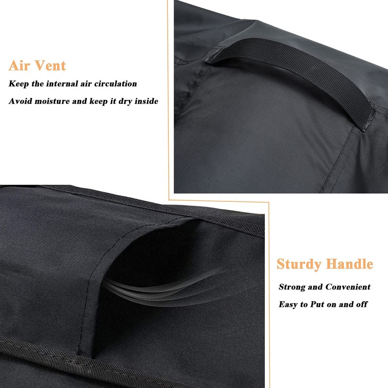 Onlyme Fire Pit Cover Fire Table Cover Square, Outdoor Propane