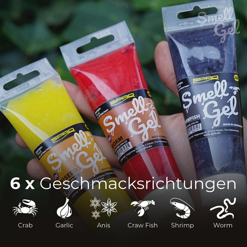 Spro Smell Gel 75 ml Fish Attractant, Colour: Aniseed UV