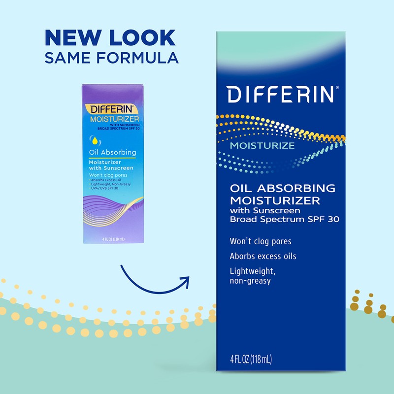 Crema Hidratante Differin Oil Absorbente Con Spf 30 120 Ml