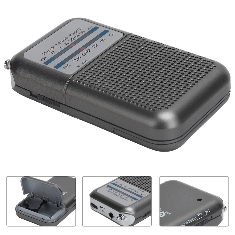 DE-333 Portable Radio AM/FM Receiver Pocket Size 2 Band High