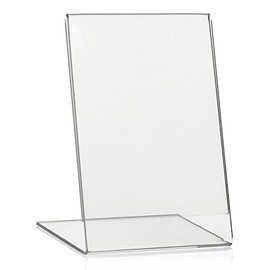 DIN A6 advertising stand / L-stand in portrait format / table stand made of original Plexiglas®