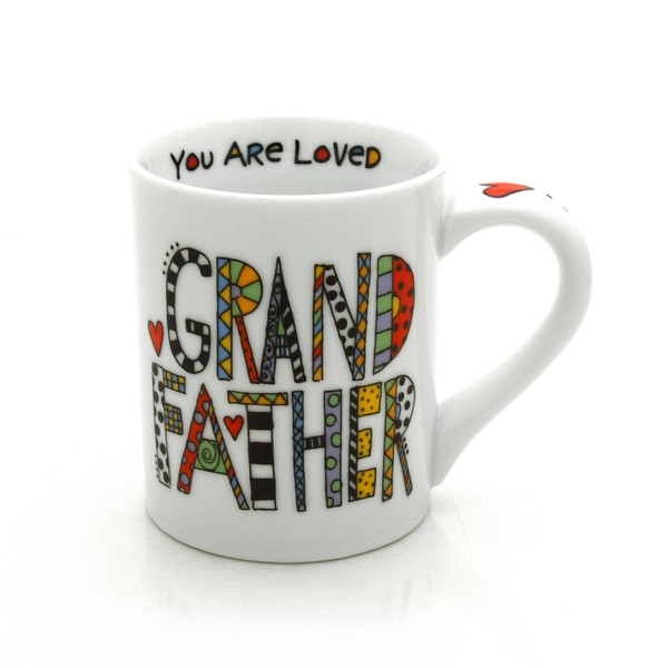 Our Name is Mud “Loved Grandfather” Porcelain Mug, 16 oz.