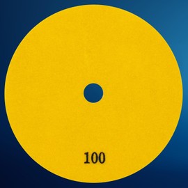 EDW Diamond Wet Sanding Pad/Polishing Disc, Dia Wet | Refurbishing, Grinding | 125 mm Velcro Attachment | Processing Natural Stone, Tiles, Granite, Marble