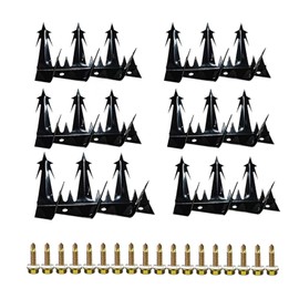 6Pack Metal Anti Climb Spikes 55.5Inch for Fences and Walls Heavy Duty Metal Fence Spikes Anti Climb Security Spikes for Fence and Wall-Intruder and Animal Deterrent