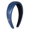 Coach Women's Leather Headband, Blue, One Size
