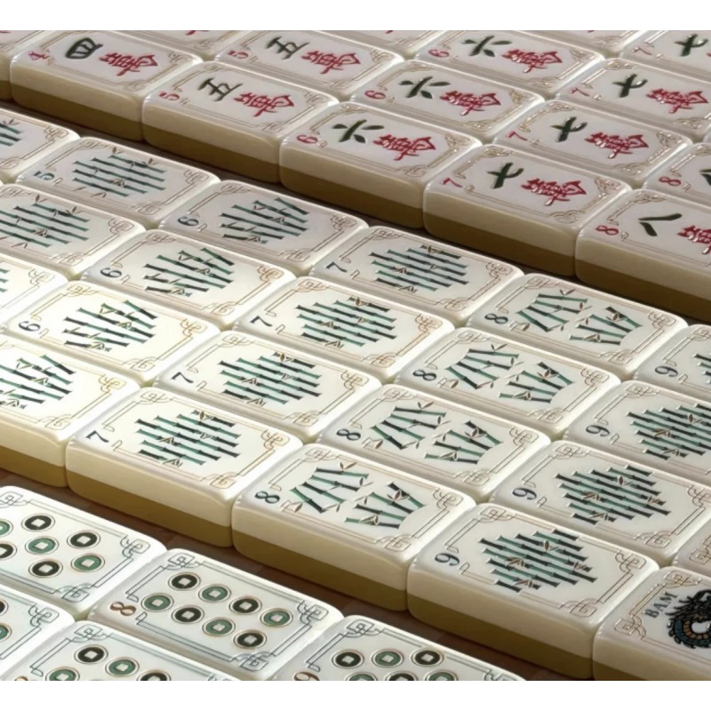 ,Acrylic Luxury Mahjong,American Mahjong Set with 160 Tiles,Turmeric Mahjong Tiles,Custom