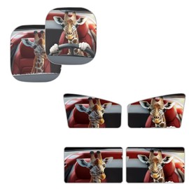 Qpednta Driving Giraffe Car Sun Shade for Windshield Foldable Sun Shade Car Window Baby 6 PCS Heat and UV Rays Blocker Easy Installation Auto Interior Protector