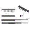 Kitchen Inventions 15-Hook Designer Wardrobe Reversible Closet Tie Rack with
