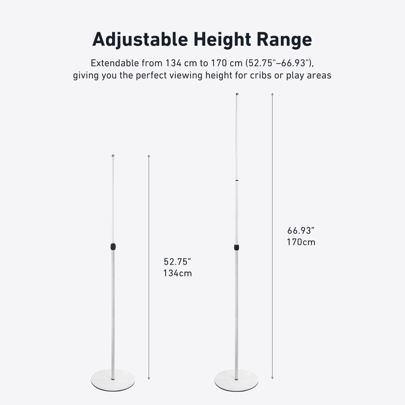 Holicfun Adjustable Floor Stand for Eufy Spaceview/Spaceview Pro Baby Monitors