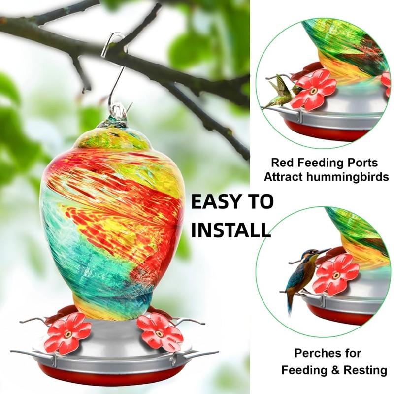Hummingbird Feeder Accessories Set - Includes Base, Moat Hook, Seal
