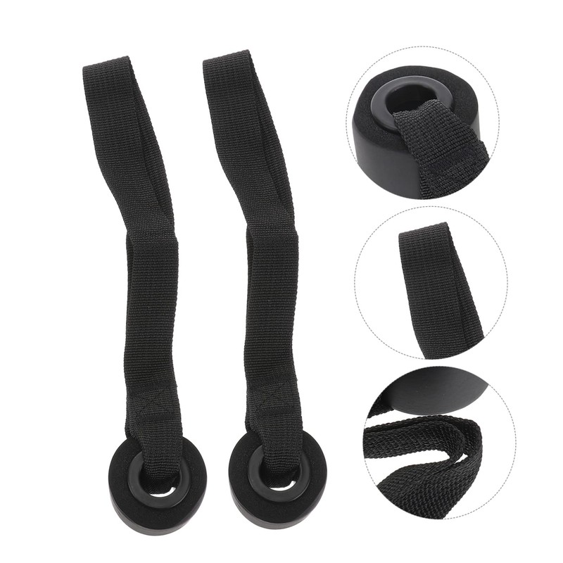 WOONEKY 2pcs Fitness Elastic Training Resistance Band with Door Anchor