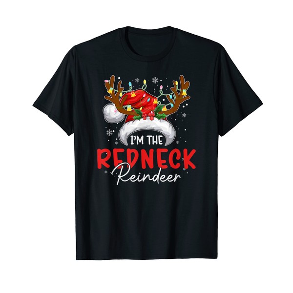 MB I'm The Redneck Reindeer Christmas Funny Family Pyjamas T-Shirt,