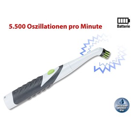 AGT Sonic Cleaning Brush: Oscillating Sound Cleaning Brush SRB-155 Including Replacement Brushes (Joint Brush, Electric Grout Brush)