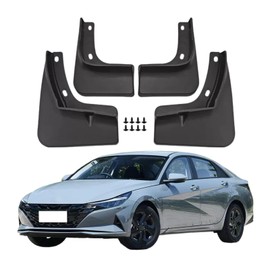 Mud Flaps for 2021 2022 2023 Hyundai Elantra, Wheel & Tire Splash Guards, Mudflaps for Car, PP Material, All Weather Tire Protector Splash Guards Mudflaps for Hyundai Elantra Exterior Accessories