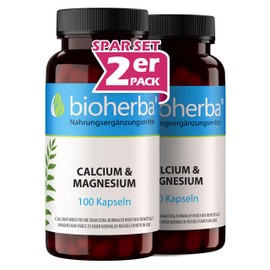 Calcium & Magnesium Kapseln – 200 Stück in Citrat-Form von BIOHERBA PZN 19642333