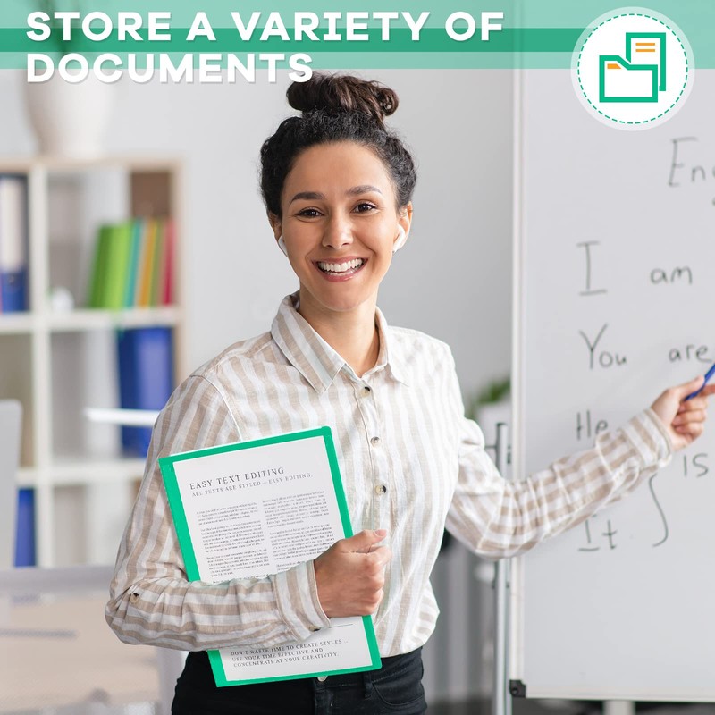 Henoyso 12 Pcs Folders Take Home Heavy Duty 2 Pocket