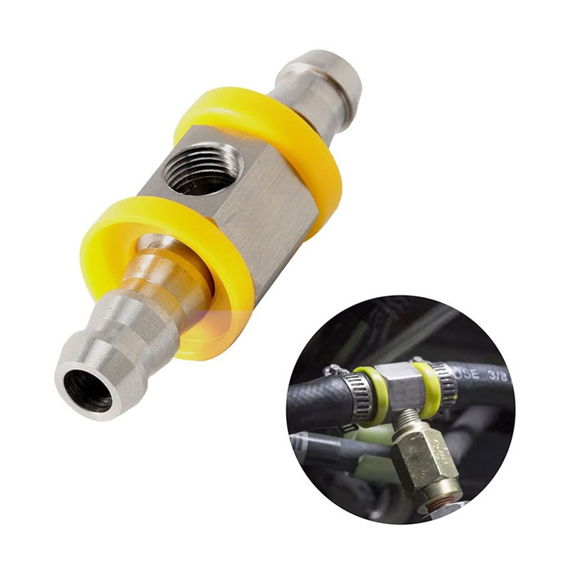 3/8 Fuel Pressure Sensor Quick Connector T - Fitting Adapter