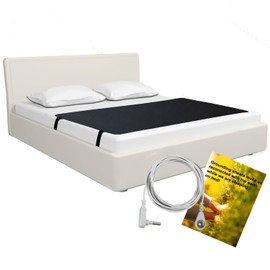 Grounding Mat for Earthing, Beathable Grounding Mat Kit with US Cord, Conductive Grounding Bed Mat for Sleeping Better (27 * 71 INCH)