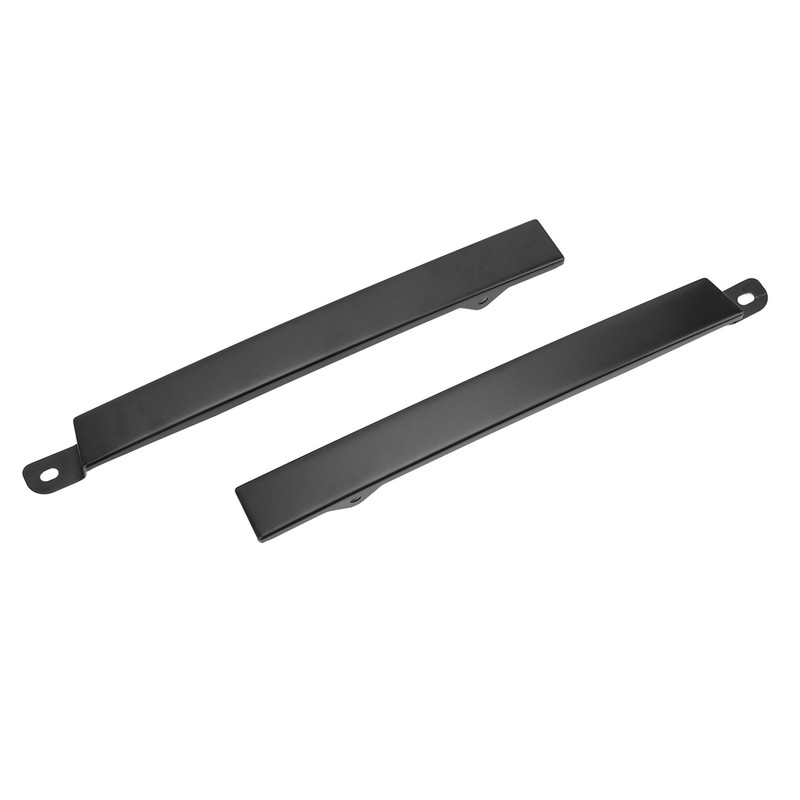 Front Bumper Headlight Trim Panels Black 1 Pair Replacement for