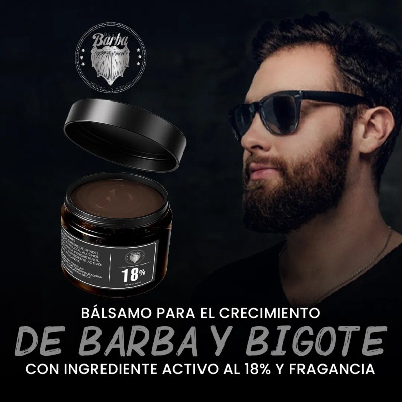 Balsamo Best Barba Premium Crecimiento De Barba Y Bigote