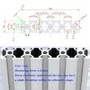 20100 T Slot Aluminum Extrusion for 3D Printer Parts and