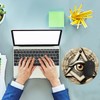 Mauspad für Maus, PC oder Laptop – das Allsehende Auge.