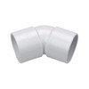 Solvent Weld White 40mm (43mm) Waste Pipe 45 Degree Bend