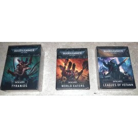 Games Workshop Warhammer 40K 40,000 Leagues of Votann Tyranids World Eaters Datacards