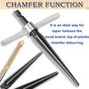 JONMON Tapered Reamer Set and Side Cutting Drill Bit, 3-13mm