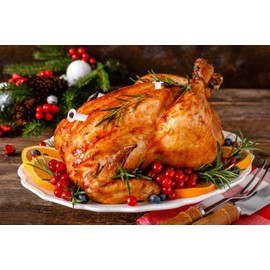 Basic Plastic Pop-up Poultry Turkey Thermometer for Cooking, 2 inches in Length 2 Piece Meat Thermometer Set, White/Red