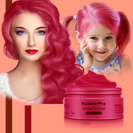 HaiolorPro Red Temporary Hair Colour Dye Wax Washable,Hair Coloring Products