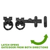 Renovators Supply Manufacturing Door Lock Latch 7 in. Black Wrought