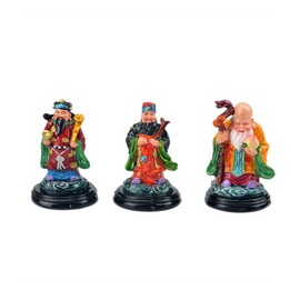 Feng Shui Painting Fuk Luk Sau/fengshui Three Gods W Free Mxsabrina Red String Bracelet D1035