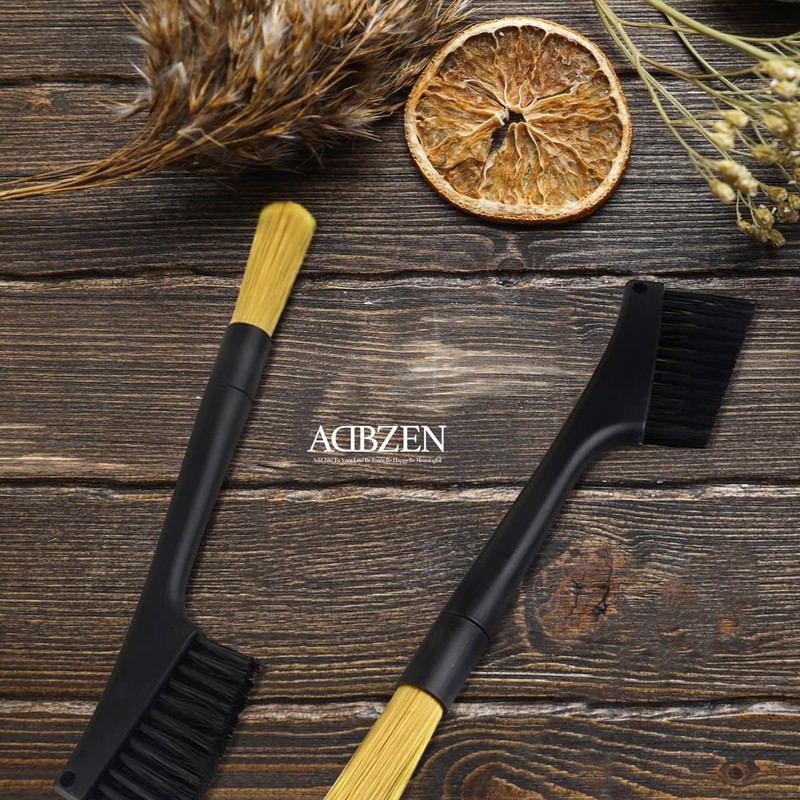ADBZEN Coffee Cleaning Brush Removable Dual Purpose Dusting Coffee Brush