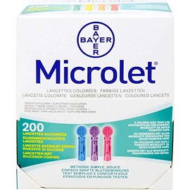 MICROLET Lanzetten farbig 200 St
