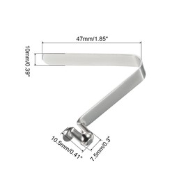 PATIKIL 10.5 x 7.5 mm 8 Pack Kayak Paddle Press Studs Pole Switch Spring Clips Steel Hollow Button Locking Tube Single Pin for Camping Awning Tent Poles