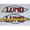 Lund Boats Retro Decal Pair WC SSV Pike Rebel Ships