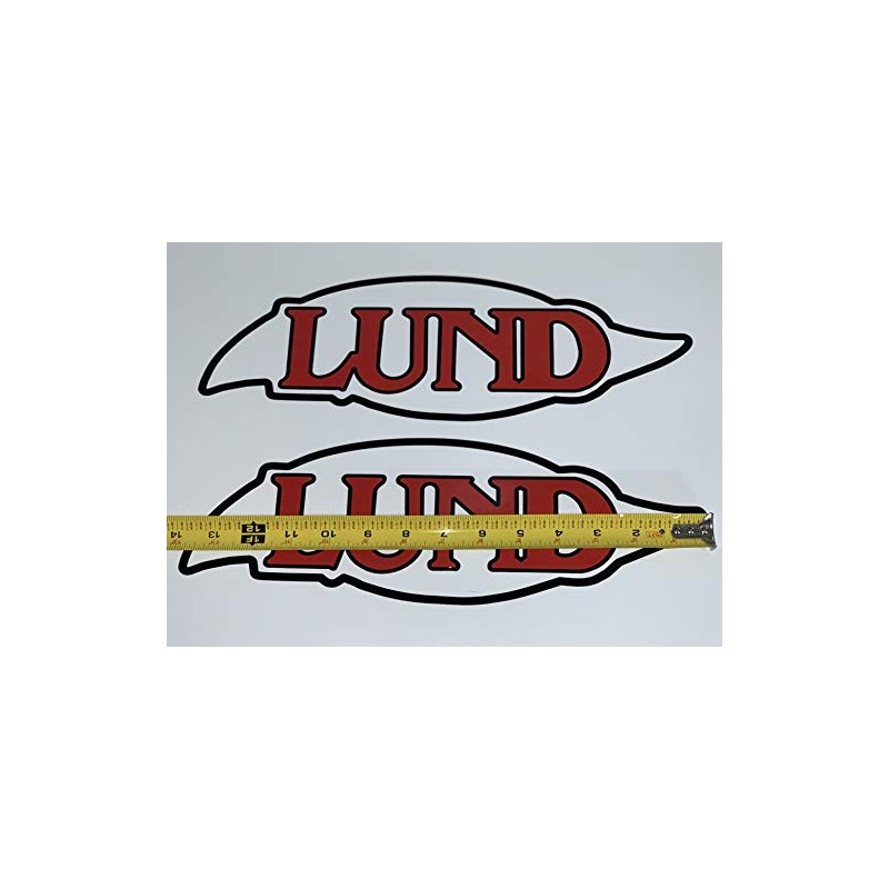 Lund Boats Retro Decal Pair WC SSV Pike Rebel Ships