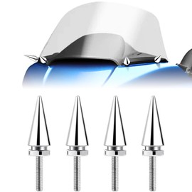 AILMOTO Windshield Bolts, Fairing Screws Windshield Spike Bolts Compatible for Harley Davidson Road Glide 2015-2024 2022 2023 Motorcycle Windshield Trim Bolts Chrome