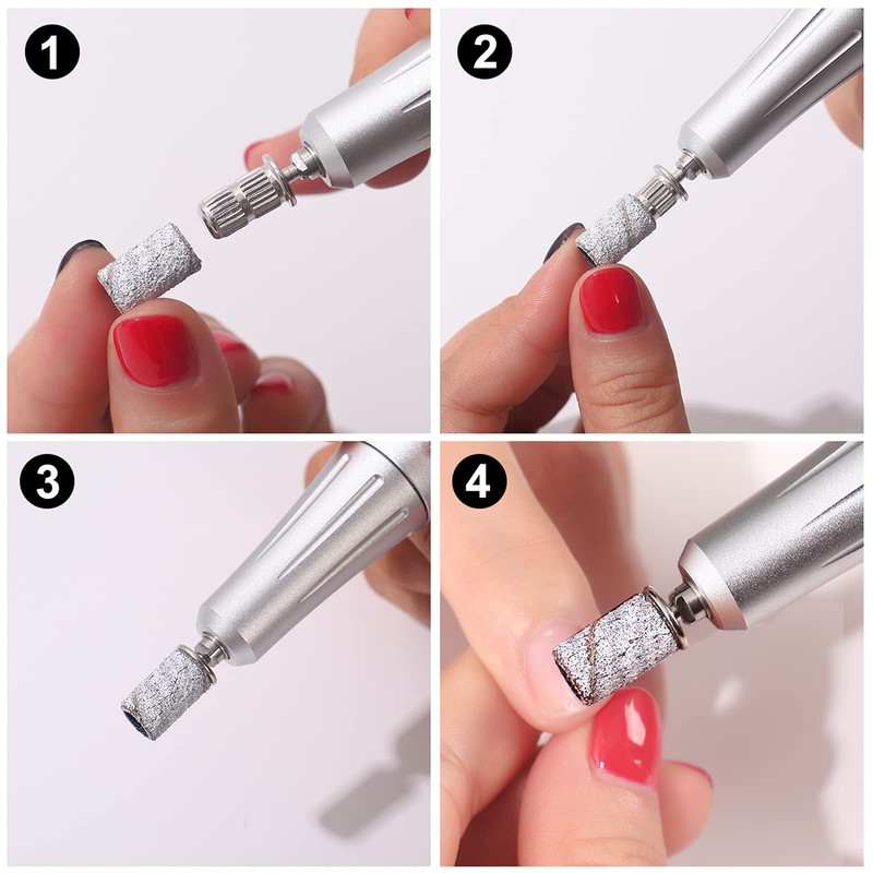 NMKL 100Pcs Zebra Sanding Band Pieces Grinding Polisher Files Nail