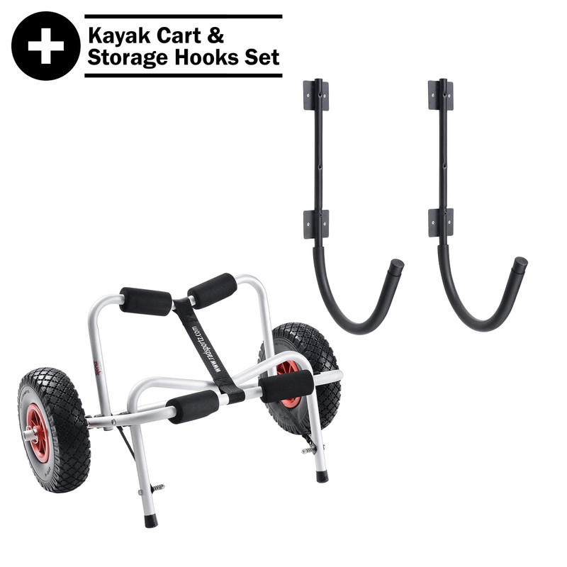 RAD Sportz Kayak Accessories Set – Wall-Mounted Storage Hooks and
