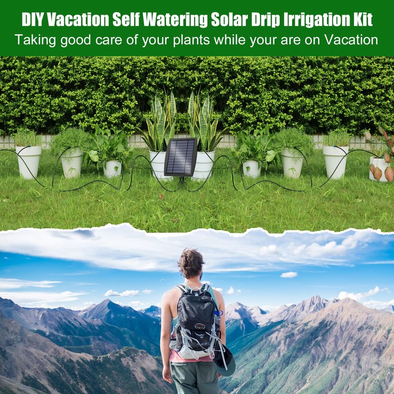 Solar Automatic Drip Irrigation Kit System, JIYANG Solar Powered Auto